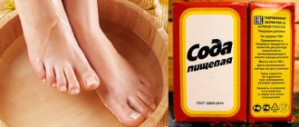 Содовые ванночки для лечения грибка на ногах